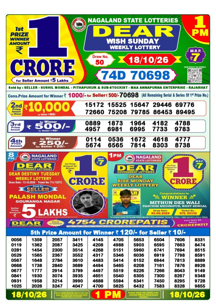 1 PM Lottery Sambad PDF first-page preview