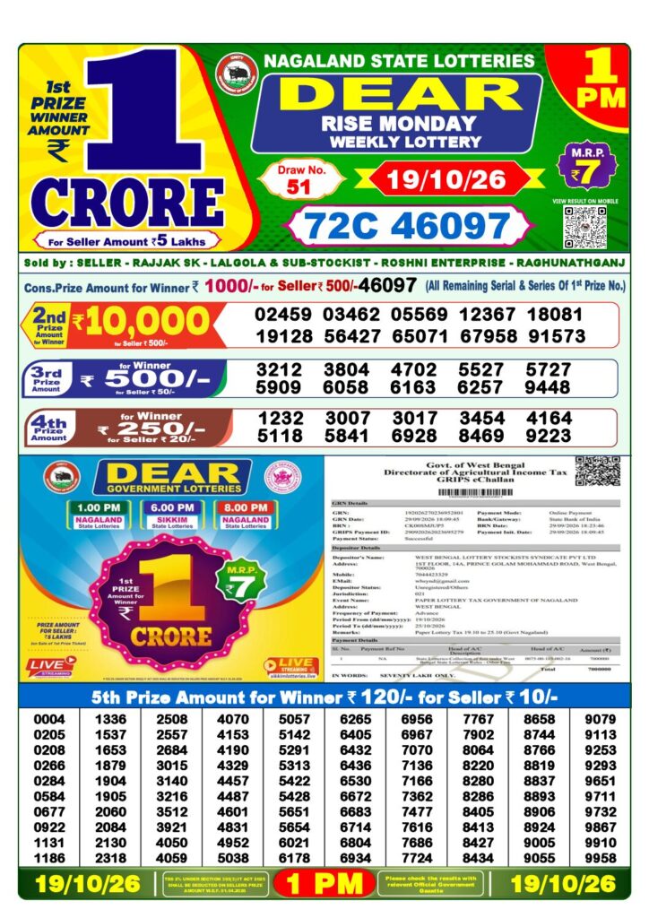 1 PM Lottery Sambad PDF first-page preview