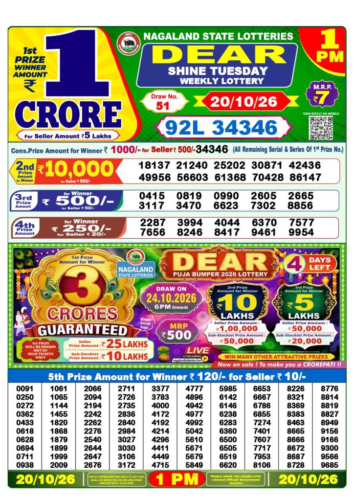 1 PM Lottery Sambad PDF first-page preview