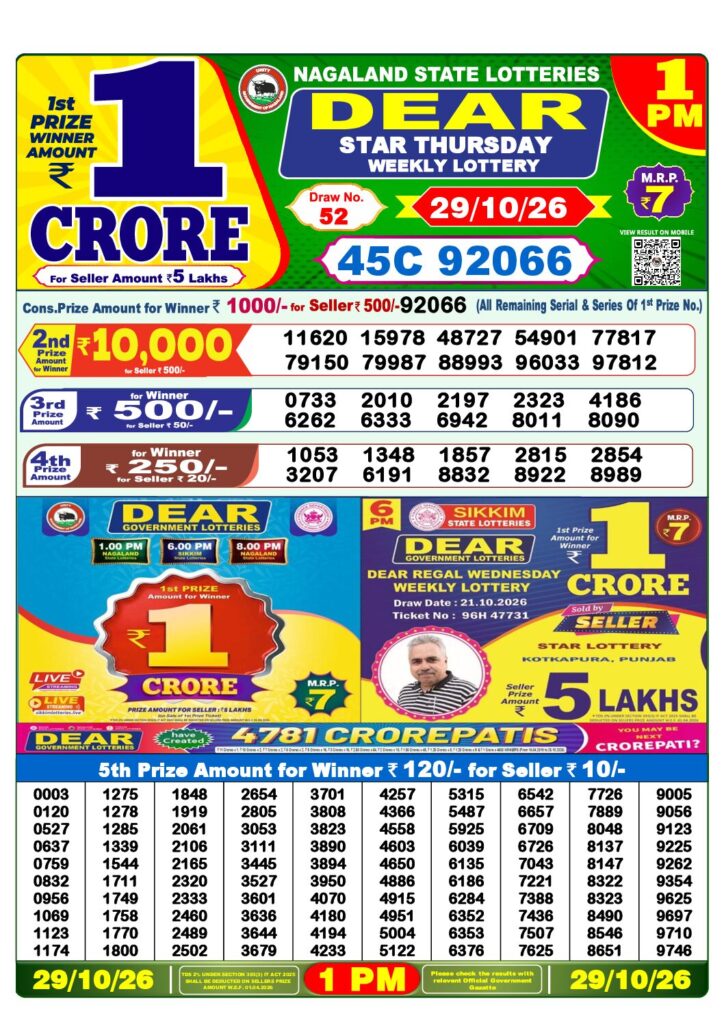 1 PM Lottery Sambad PDF first-page preview