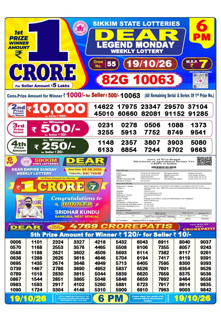 6 PM Lottery Sambad PDF first-page preview