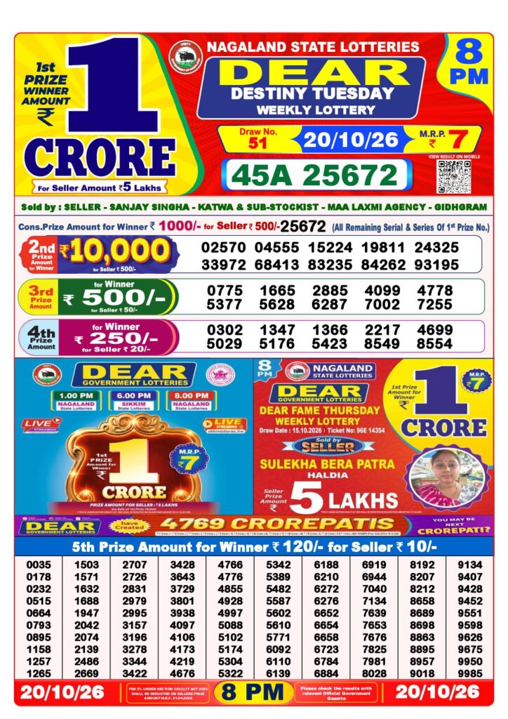 8 PM Lottery Sambad PDF first-page preview