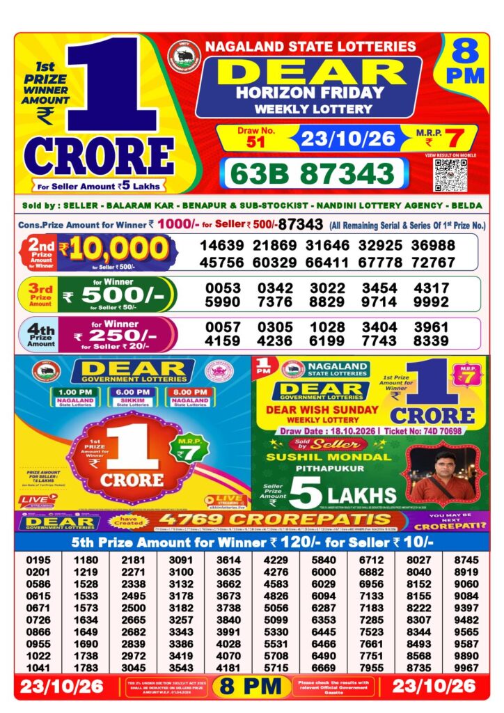 8 PM Lottery Sambad PDF first-page preview