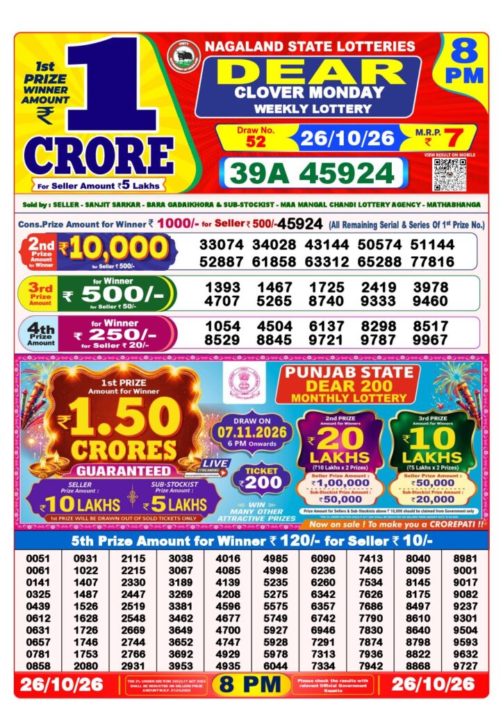 8 PM Lottery Sambad PDF first-page preview