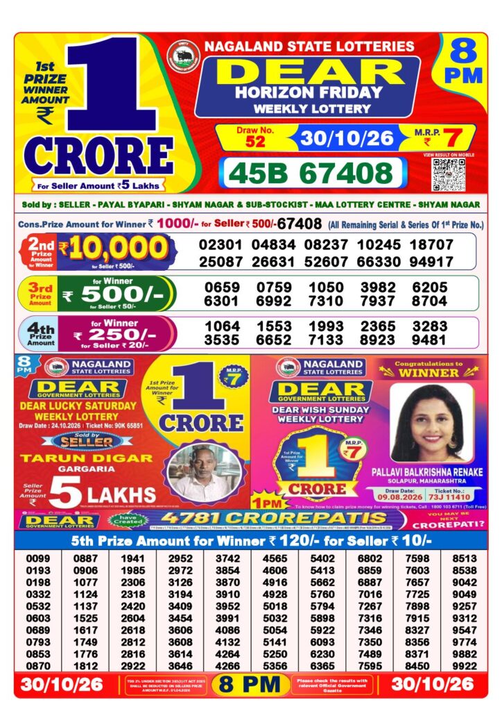 8 PM Lottery Sambad PDF first-page preview